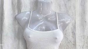 White Butterfly Lace Crop Top