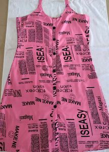 Cute pink sleevless dress