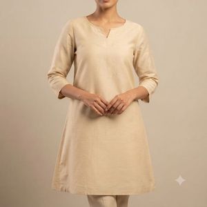 TWO Cream Kurtas