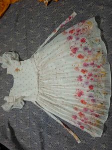 Girls Floral Print Dress