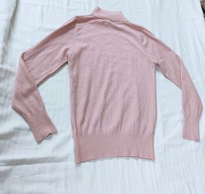 Global Republic Women Pink HighNeck SlimFit Skivvy