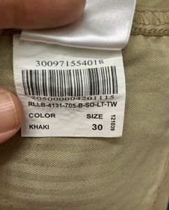 RIG Pure Cotton Khaki Cargo Shorts