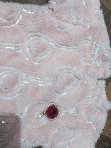 Cute Pink Faux Fur Baby top