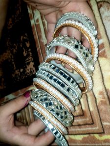 Sparkling Stackable Bangles Set 10