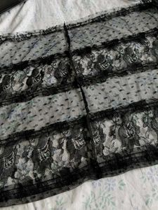 Black lace scarves/lace/tops