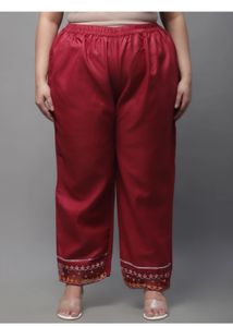 Beautiful Maroon palazzo suit with dupatta