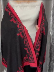 Designer Red And Black shawl