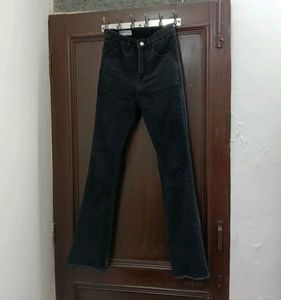 Flared Black Denim Jeans