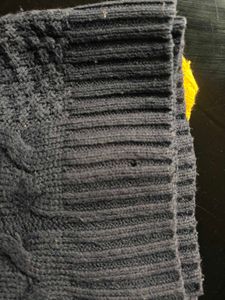 Men's Yellow &amp; Grey Cable Knit Sweater