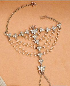 Elegant Hand Harness with Pearls