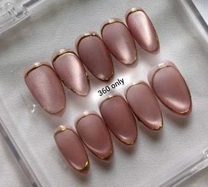 Press on Nails - Pink &amp; Gold