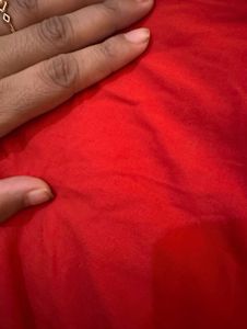 Stylish Red Bell Sleeve Top
