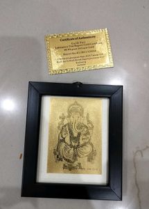 Ganesha Gold Foil Art