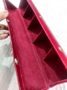 Vintage Red Leather Bangles Box 🆓1Ring Case 💫