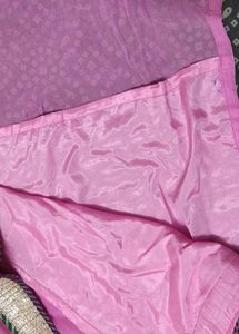 hand embroidered gota work pink georgette suit