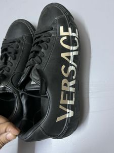 Versace Black Logo Sneakers