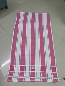 Pink Striped Bath Towel new