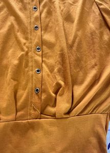 Y2K Inspired Mustard Top