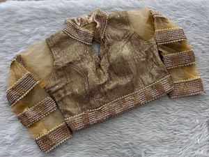 Sparkling Gold Sequin Blouse