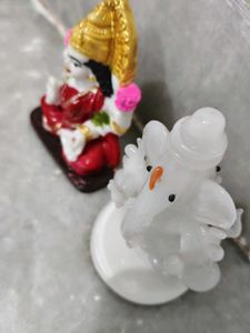 Goddess Lakshmi and Lord Ganesha Figurines