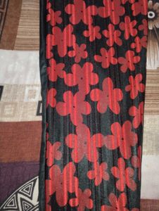 Stylish Black &amp; Red leather Pant