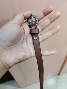 Stylish Brown Leather Belt
