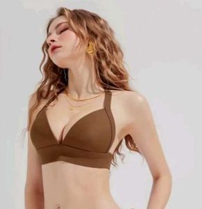 Stylish Brown Halter Bikini Top
