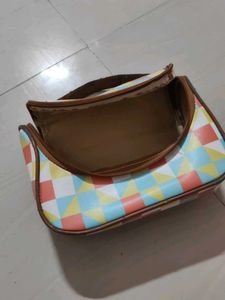 Cute Geometric Print Pouch