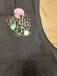 last price Graphic Print Sleeveless T-Shirt