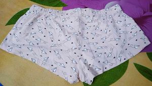 Cute Paper Plane Pajama Shorts