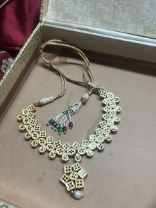 Elegant real Kundan Necklace Set