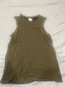 Green Sleeveless Tank Top
