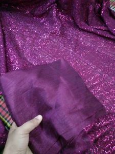 Sparkling Purple Saree
