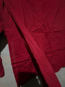 Maroon Embroidered Kurti