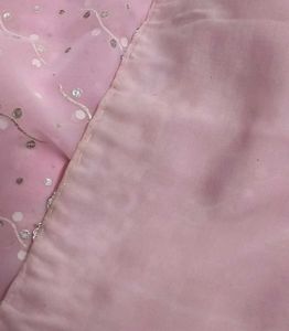 Stunning Pink Embellished Saree