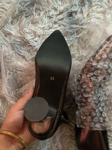Elegant Metallic Stiletto Heels