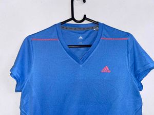 Adidas Blue &amp; Coral Running Top