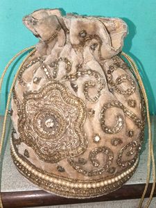 Designer potli velvet handbag