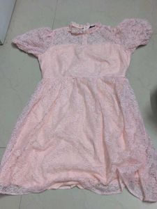 Coquette Cute Pink Lace Dress