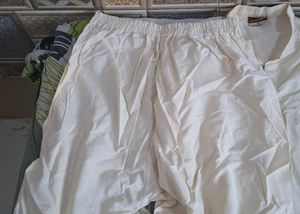 boy Cream Kurta and Pajama Set