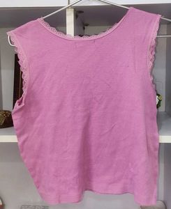 Pink "Cherry Gang" Graphic Crop Top