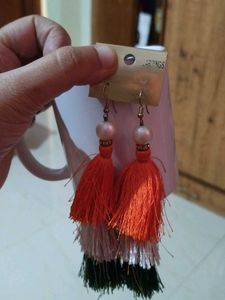 Tricolor Tassel Earrings