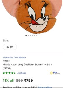 Kids Mirada Jerry Cushion Pillow
