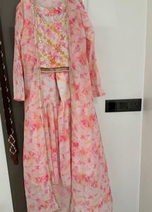 Boho Tie-Dye Sharara Set with Jacket