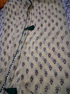 Light Yellow Saree with Print