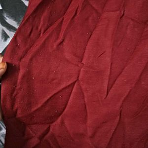 Maroon Kurta 🅰️Set with Sequins