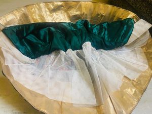 Emerald Green Embroidered Lehenga Choli Set