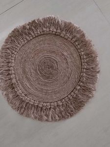 Round Jute Placemat with Tassels