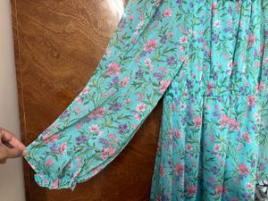 Floral 2 in 1 dress-normal and off shoulder