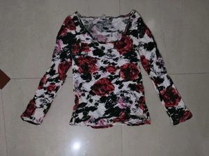 Floral Print Long Sleeve Top